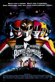 This is a poster for the film Mighty Morphin Power Rangers: The Movie. The poster art copyright is believed to belong to the distributor of the item promoted, 20th Century Fox, the publisher of the item promoted or the graphic artist.