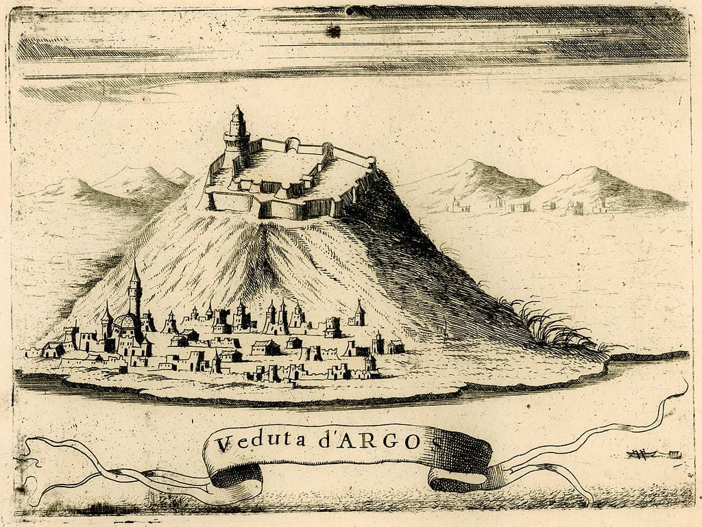 Veduta dArgos Coronelli Vincenzo 1688