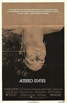 Film poster for Altered States - Copyright 1980, Warner Bros. Altered States