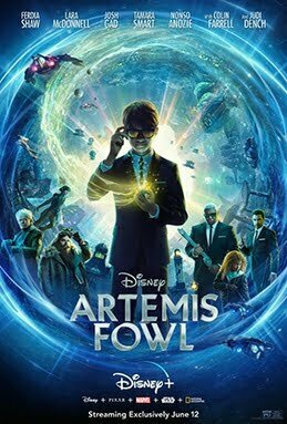This is a poster for Artemis Fowl. The poster art copyright is believed to belong to the distributor of the film, Walt Disney Studios Motion Pictures, the publisher of the film or the graphic artist. Artemis Fowl 