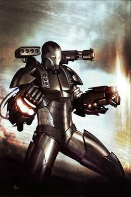 War Machine on the textless cover of Iron Man: Director of S.H.I.E.L.D. #33 (November 2008).
Art by Adi Granov.
