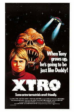 This is a poster for Xtro. The poster art copyright is believed to belong to the distributor of the film, the publisher of the film or the graphic artist. Xtro
