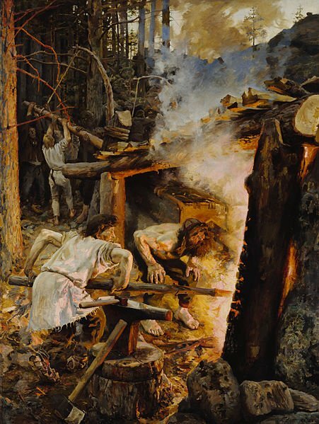 Akseli Gallen-Kallela (1865)–1931) Forging of the Sampo