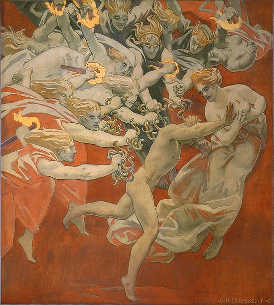 Erinyes, John Singer Sargent Orestes Pursued by the Furies 1921