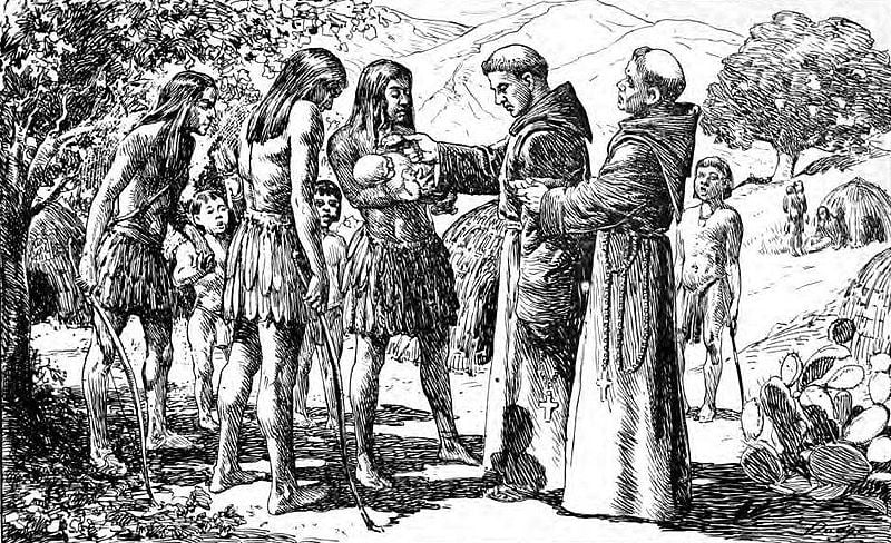 The first recorded baptism in Alta California. Taken from p. 285 of San Juan Capistrano Mission by Engelhardt, Zephyrin (1922). Cleric, Missionary