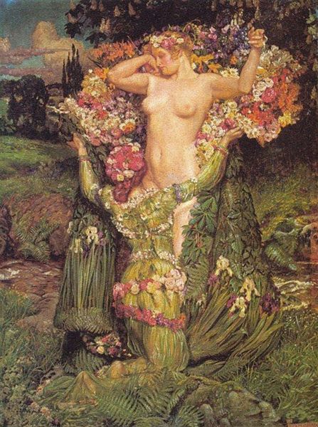 Byam Shaw (1872-1919) Title Rising Spring Date before 1911, Alter Form