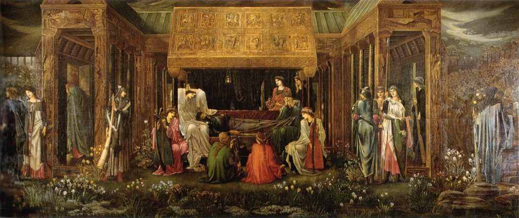 Edward Burne-Jones (1833-1898) The Last Sleep of Arthur in Avalon  Date 1881-1898, Avalon