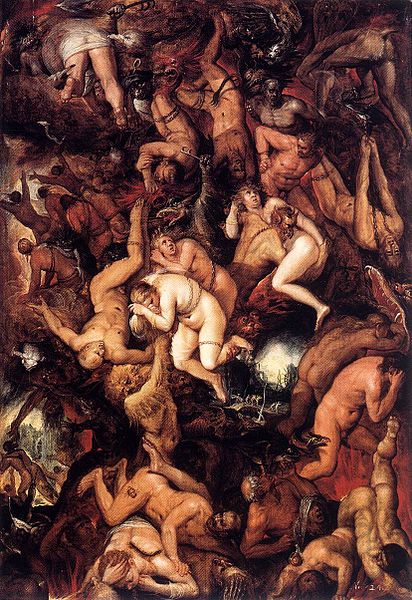 Frans Francken the Younger The Damned being cast into Hell 1605/1610