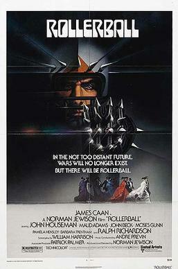 Theatrical release poster by Bob Peak, Rollerball 