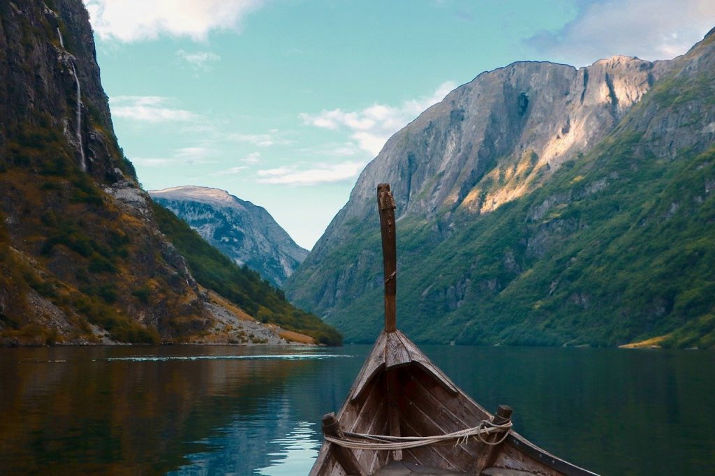 viking, drakar, boat