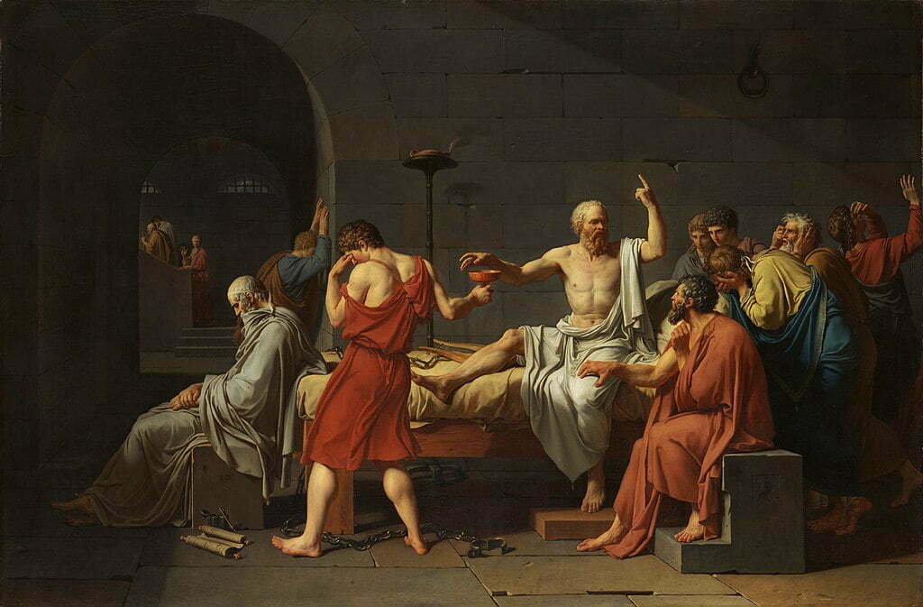 Philosopher The Death of Socrates by Jacques-Louis David, 1787