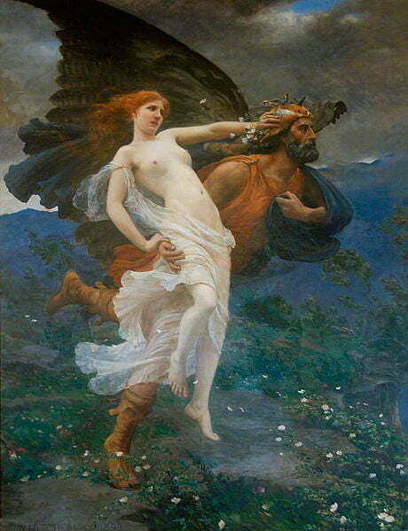 Charles William Mitchell (1854-1903) Title: The  flight of Boreas with Oreithyia Date 1893, Domain Air