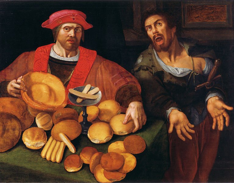 Bread, Flemish painter Title Arm und Reich oder Krieg und Frieden Date 17th century