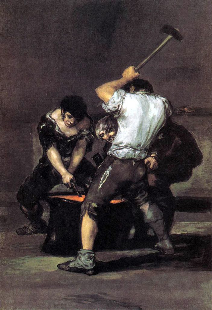 La fragua. Óleo sobre lienzo. 181,6 x 125 cm. Frick Collection, Nueva York, USA. Date 1812-1816. Francisco de Goya (17461828), Cleric Domain Creation