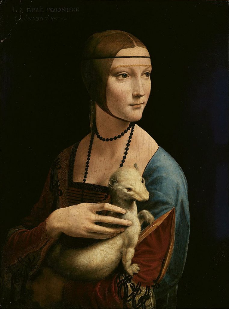Improved Familiar, Leonardo da Vinci (14521519) Lady with an Ermine (Portrait of Cecilia Gallerani). Date ca. (1490)