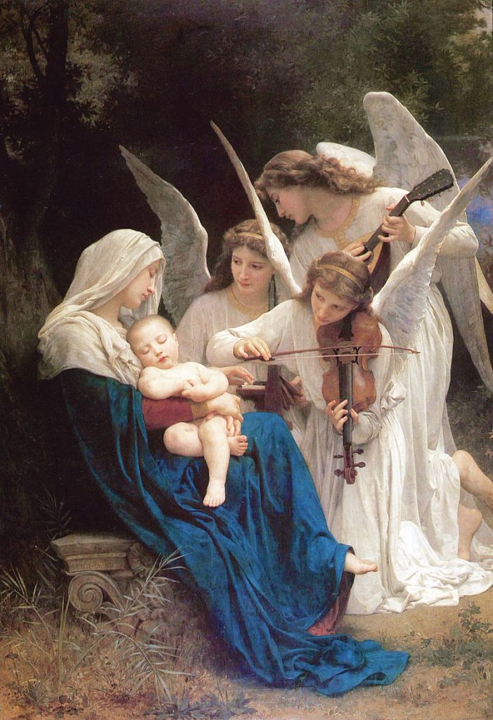 William-Adolphe Bouguereau (1825-1905) - Song of the Angels (1881), Domain, Good