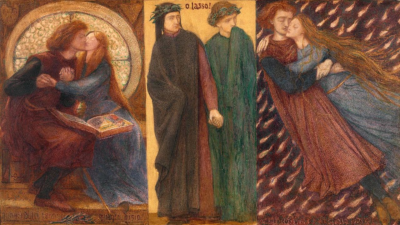 Francesca da Rimini and Paolo, tragic lovers bound together in death