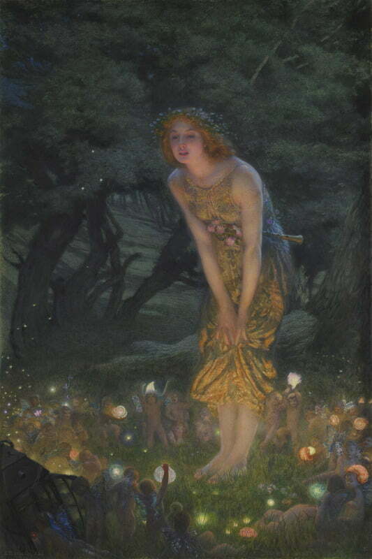 Midsummer Eve (asi 1908) Edward Robert Hughes (1851-1914), Alven
