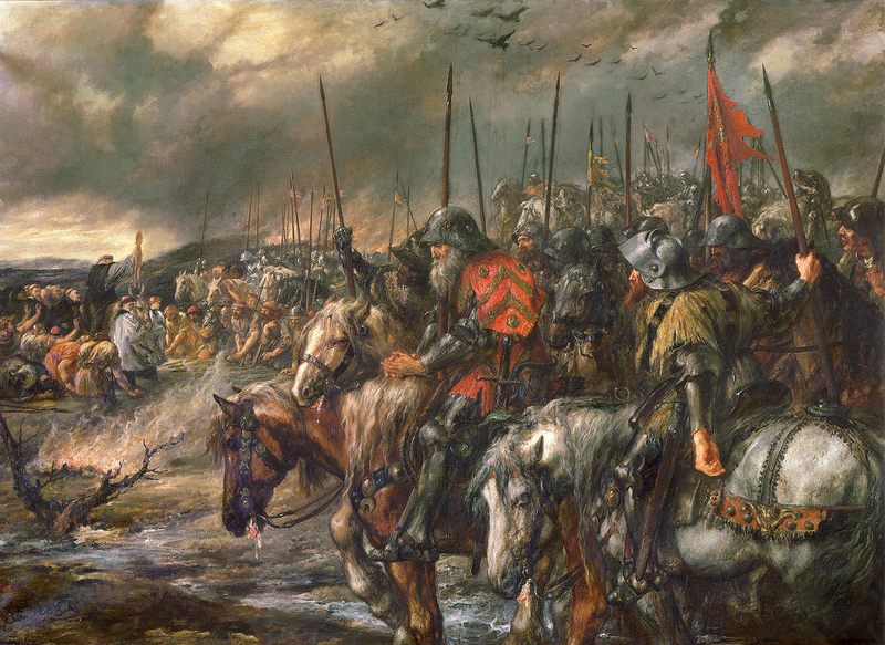 Morning of the Battle of Agincourt, 25th October 1415 Date 1884 Sir John Gilbert (18171897), Noble Defender
