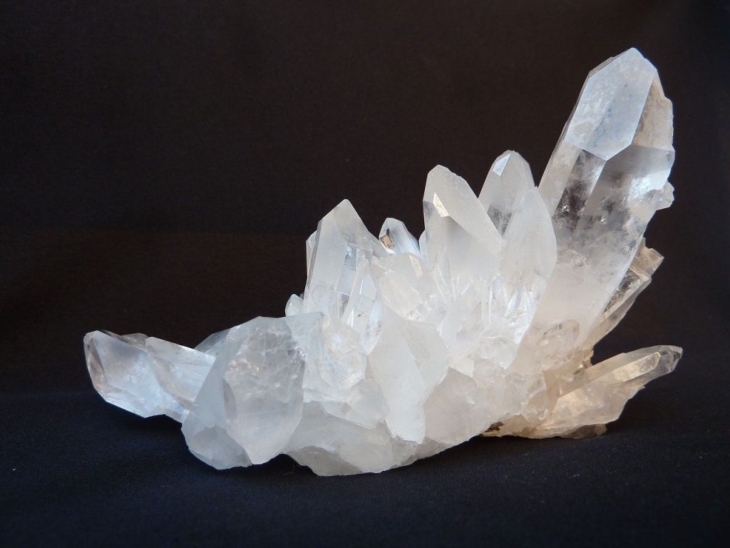 Air Crystals, rock crystal, clear to white, gem top