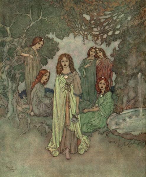 The Fairy of the Garden (from The Garden of the Paradise) Edmund Dulac