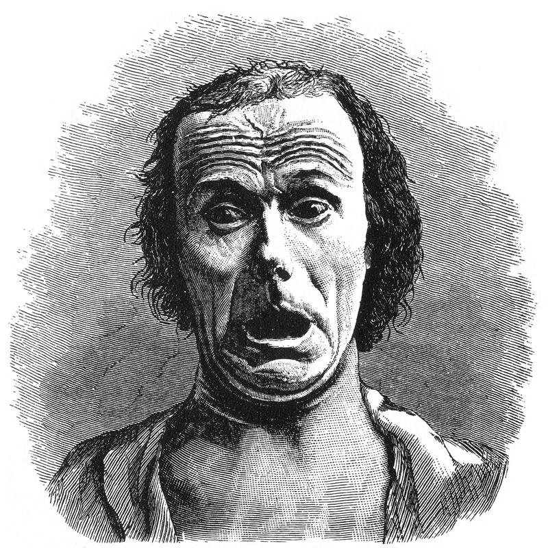 Fear Resistance, Figure 20 from Charles Darwin's The Expression of the Emotions in Man and Animals. Caption reads "FIG. 20.—Terror, from a photograph by Dr. Duchenne." 