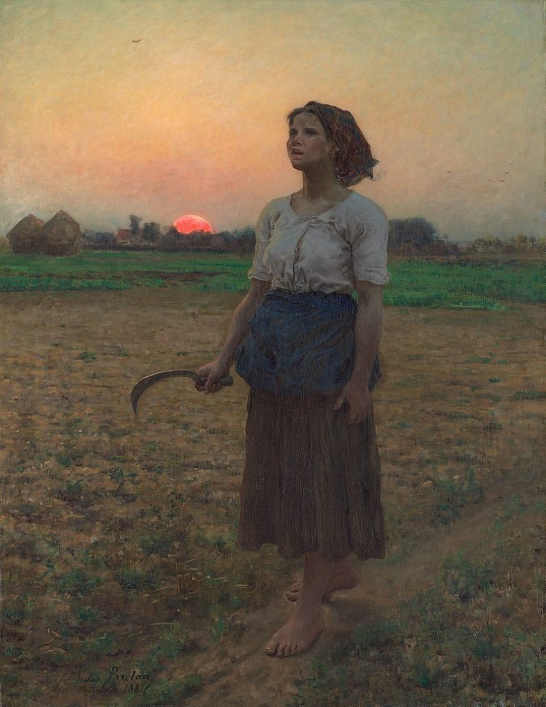 HUILE SUR TOILE DE 1884 de JULES BRETON. Date 1884 SITE WEB DU ART INSTITUTE OF CHICAGO, Peasant Hero