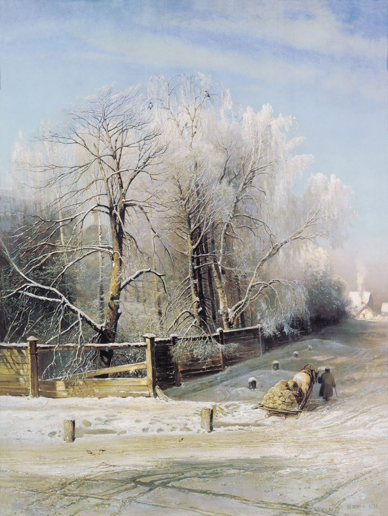 Alexei Savrasov (1830 -1897) Title Winter Date 1873, Domain Cold