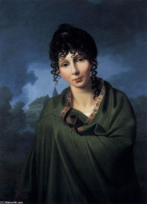 Portrait of Countess Luise von Voss by Friedrich Bury in the Staatliche Museen Berlin (1810). Oil on canvas, 76 x 56 cm Date 1810, Phobic Master