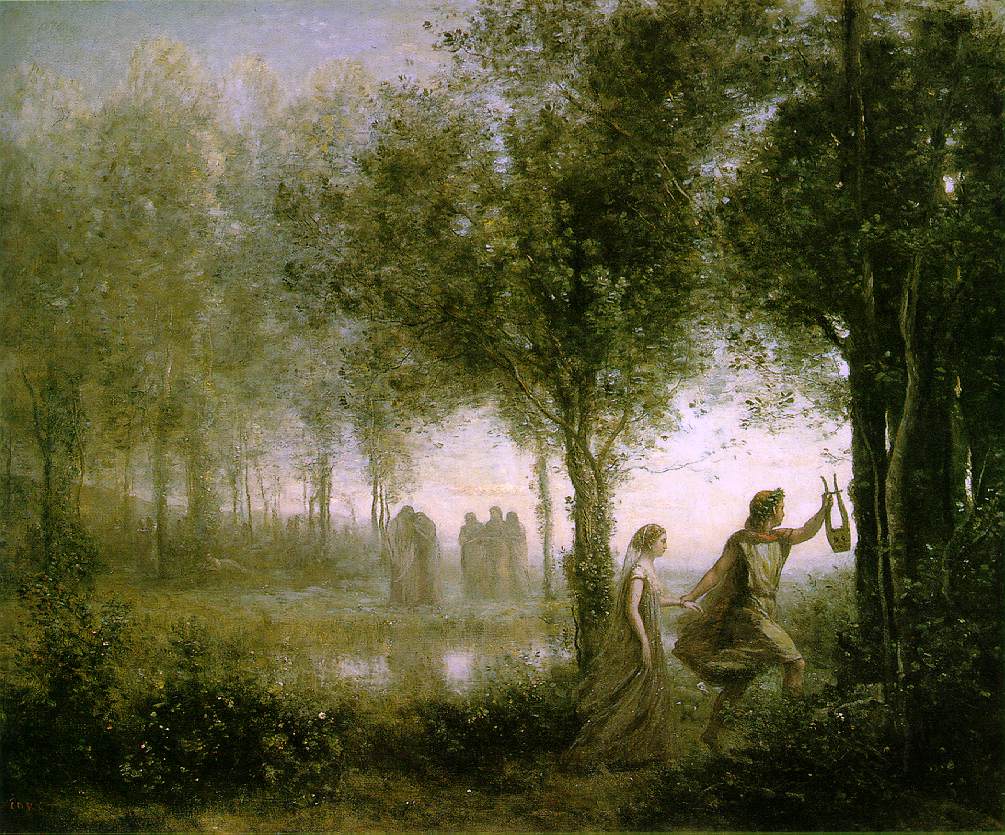 Domain Underworld, Jean-Baptiste Camille Corot (1796 -1875) Title Orphée ramenant Eurydice des enfers Date 1861
