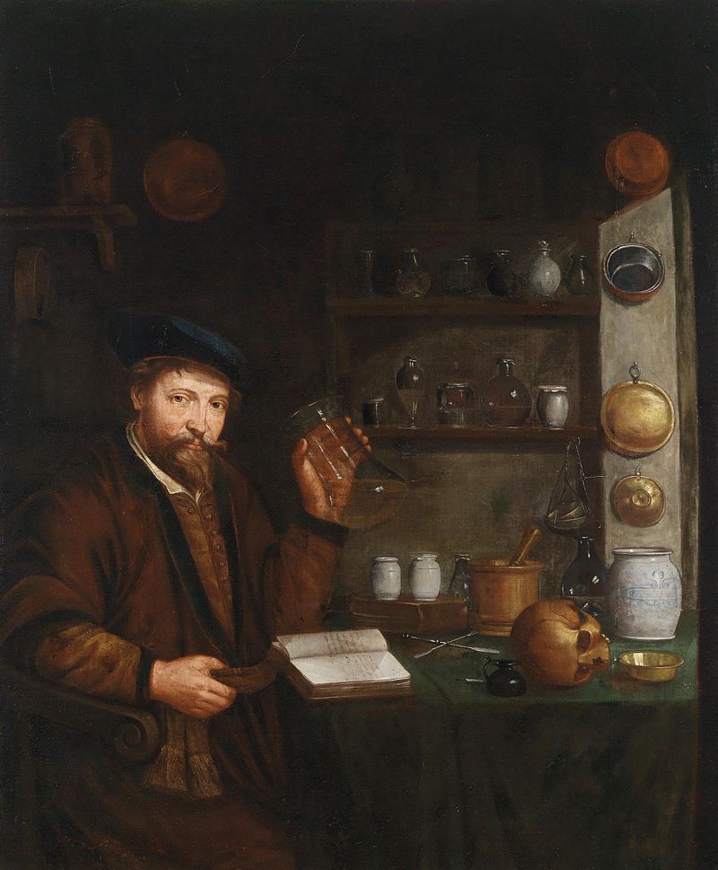 Alchemists Lab, A doctor in his study Johann de Cordua