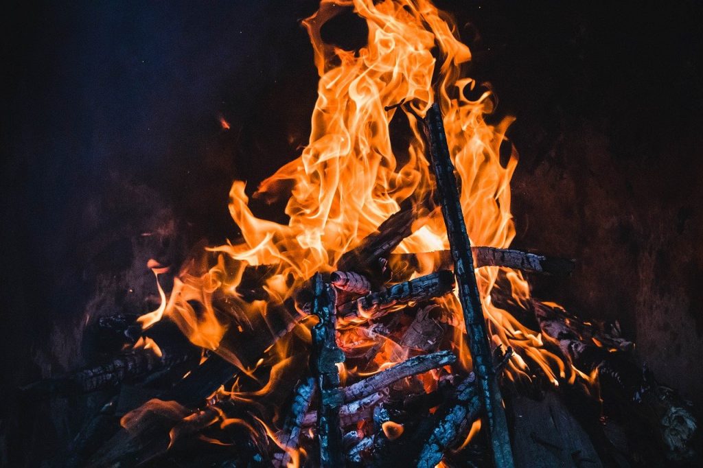 fire, bonfire, campfire, Firewood