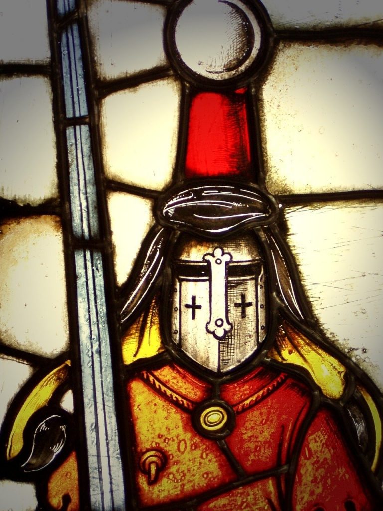 knight, window, glass, Zealot
