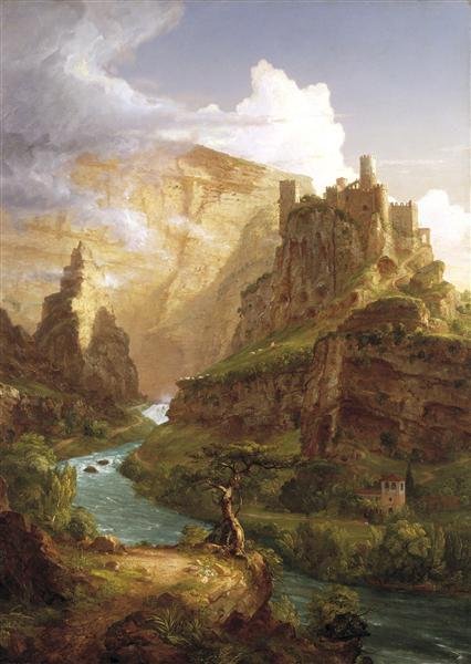 Thomas Cole (1801-1848) The Fountain of Vaucluse, Vanaheim