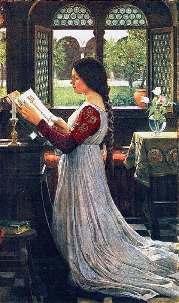 John William Waterhouse (1849-1917) Title The Missal Date 1902, Prayer Book