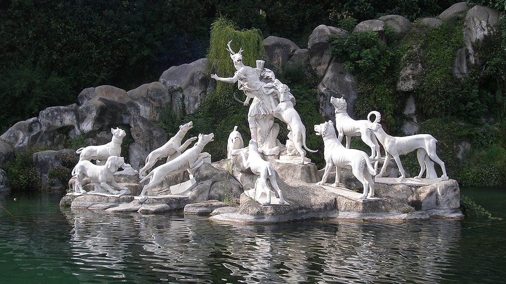 Actaeon, sculpture group in the cascade at Caserta, Actaeon