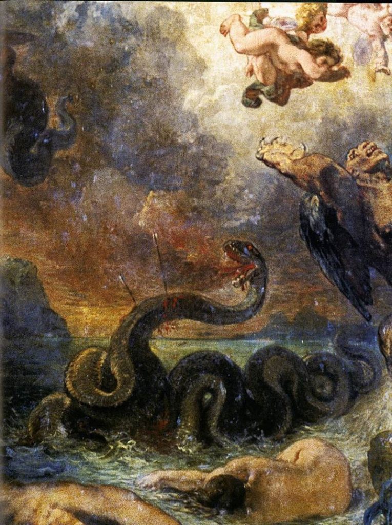 Python, By Eugène Delacroix - Web Gallery of Art:   Image  Info about artwork, Public Domain, https://commons.wikimedia.org/w/index.php?curid=6942738