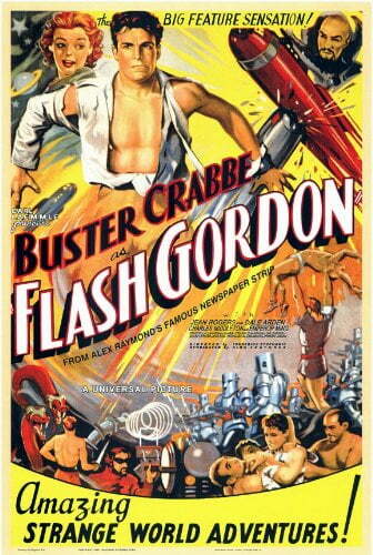 Flash Gordon , By Employee(s) of Universal - http://www.movieposter.com/poster/MPW-4436/Flash_Gordon.html, Public Domain, https://commons.wikimedia.org/w/index.php?curid=49223428