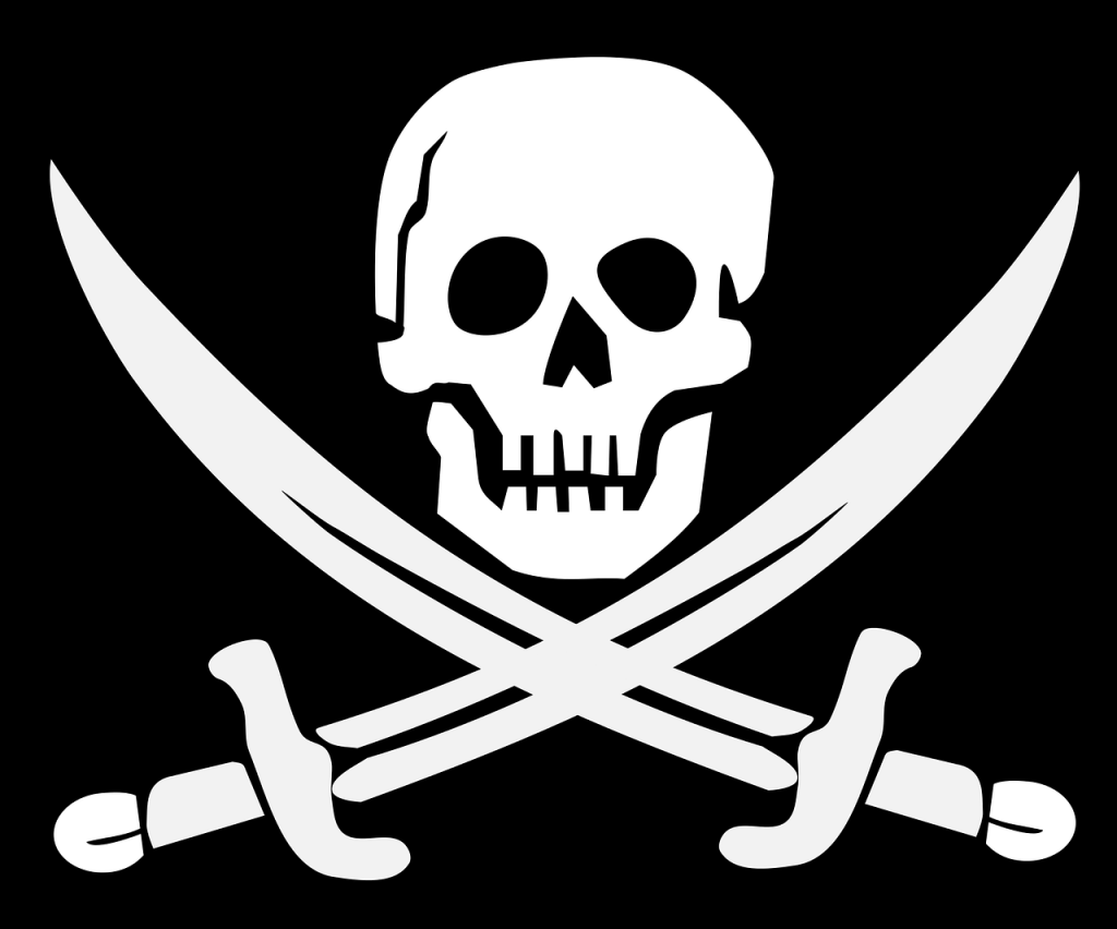 cross bones, flag, pirate