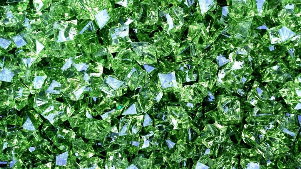 diamonds, green, design