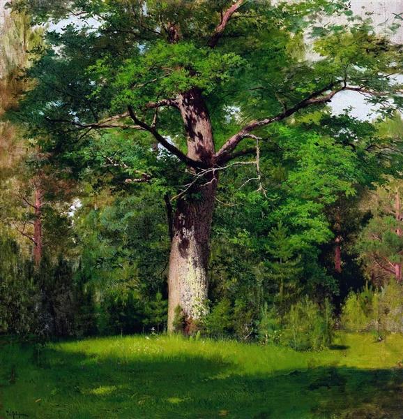 The  Oak. Isaac Levitan, Irminsul