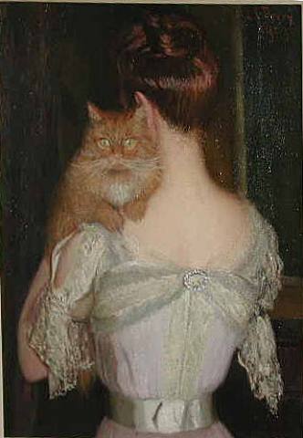 Woman with a Cat Lilla Cabot Perry, Faerie Creature