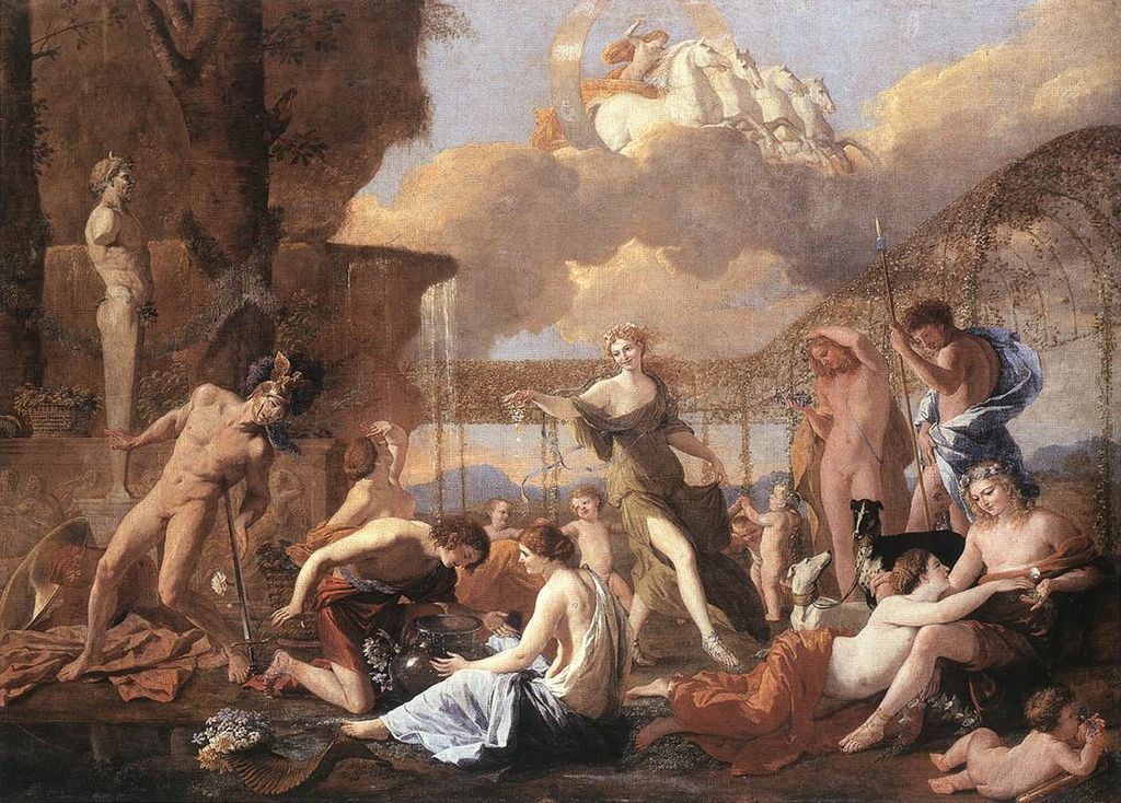 By Nicolas Poussin, Public Domain, https://commons.wikimedia.org/w/index.php?curid=6663455, Sandals of Air Walk
