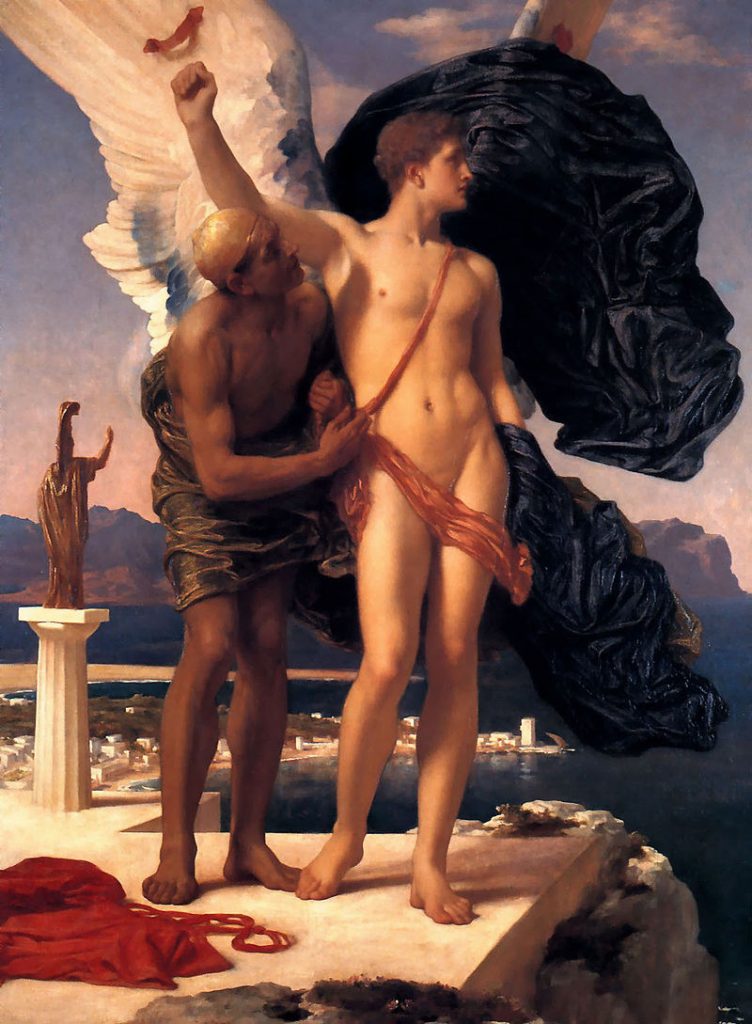By Frederic Leighton, 1st Baron Leighton - Art Renewal Center, Public Domain, https://commons.wikimedia.org/w/index.php?curid=1471949, Wings of Flying