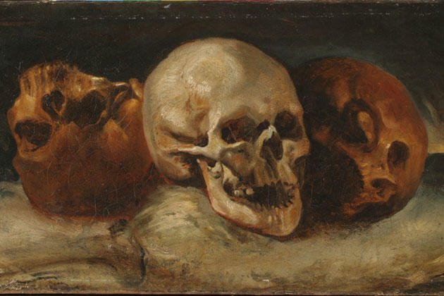 By Théodore Géricault - Oeuvre du Musée Girodet de Montargis, Public Domain, https://commons.wikimedia.org/w/index.php?curid=10352380, Skull of Fear