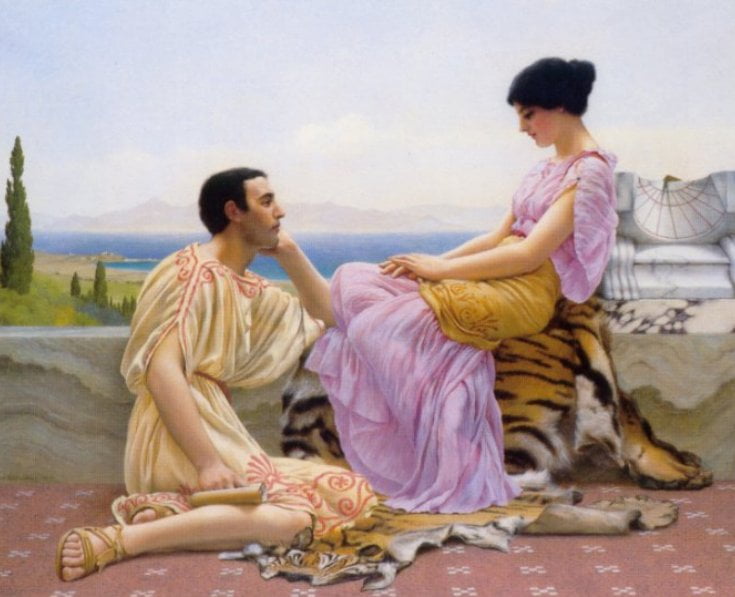 By John William Godward - Art Renewal Center, Public Domain, https://commons.wikimedia.org/w/index.php?curid=1892735, Toga, masterwork