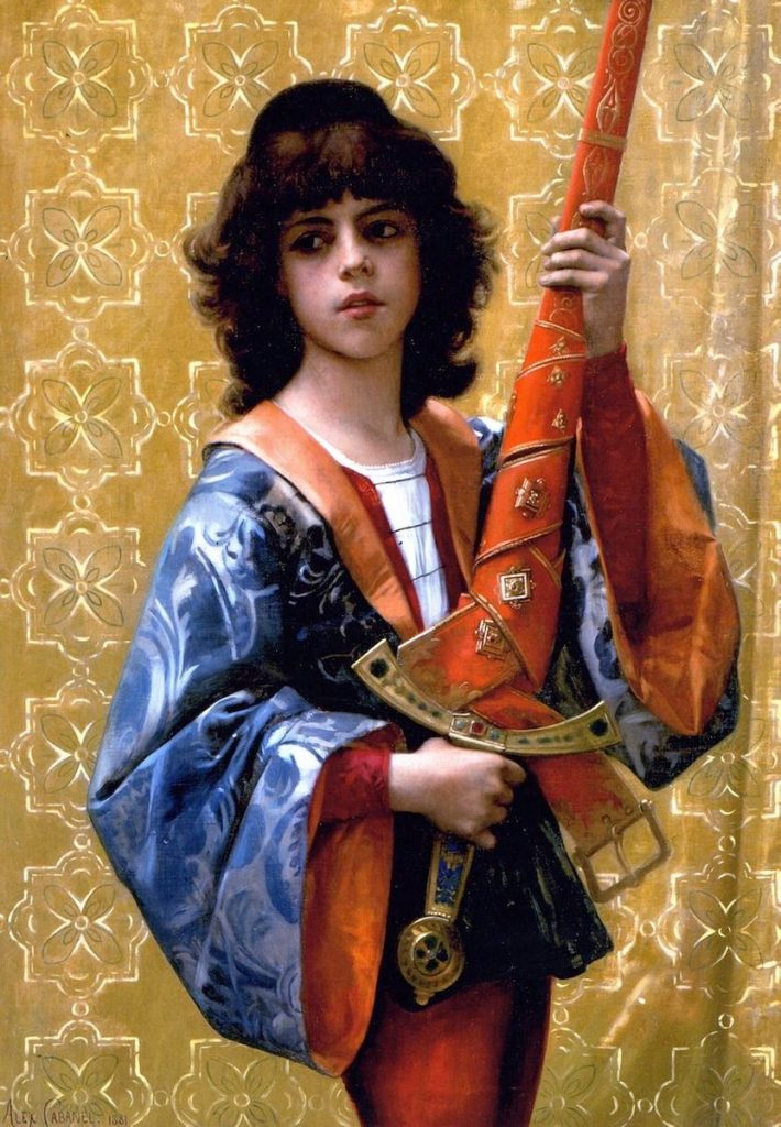 Squire, Alexandre Cabanel (1823-1889) Title The Sword-Bearing Page Date 1881