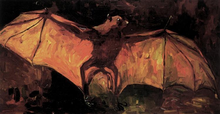 Vincent van Gogh (1853-1890) (disputed!) Title :  The bat 