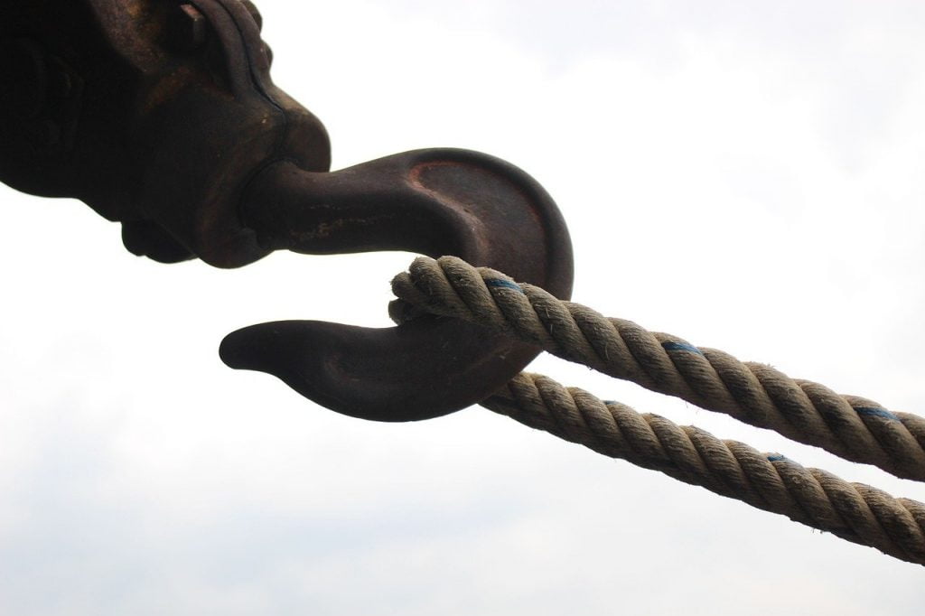 hook, hoist, crane, Rope, Leather