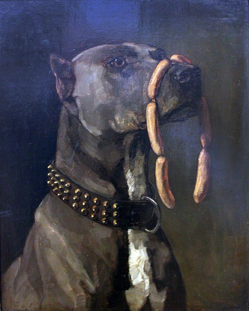 By Wilhelm Trübner - Own work, anagoria, Public Domain, https://commons.wikimedia.org/w/index.php?curid=38052700, Dire Dog
